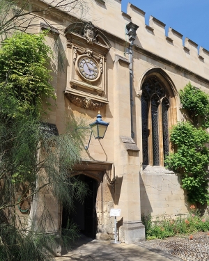 Clock at St John's College Oxford